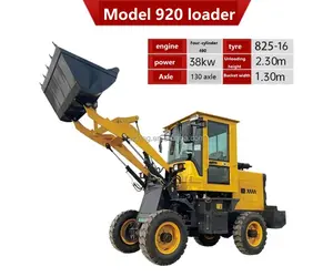 Mini Bánh Xe Tải DIESEL 1.5 tấn kết thúc trước loader động cơ tùy chọn 4WD 920 mini loader với cần điều khiển