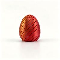 Premium European Quality Biodegradable PLA Material Twisty Fidget Egg with 13.8cm Height - Custom Branding Options