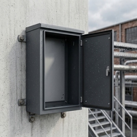 Boîtier de distribution extérieur étanche IP66 en acier, armoire électrique verrouillable avec porte scellée, OEM