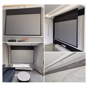 100 inch rạp hát tại nhà có động cơ trong Trần Màn hình máy chiếu 4k thông minh điện tử màn hình chiếu - Product Image 6