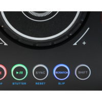 Controlador MIDI de DJ/Consola de Mezcla de Audio Accuracy Pro Audio MID36, Mezclador de DJ, Reproductor MINI DJ USB