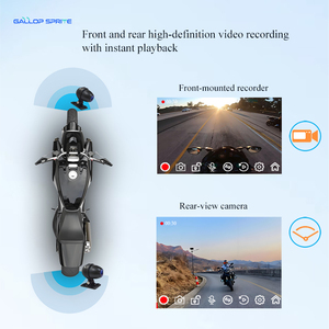 GallopSprite 5 inch motorfiets <span class=keywords><strong>GPS</strong></span>-navigator 1080P voor-/achtercamera upgrade schokbestendige houder + TMPS 64GB TF-kaart loop 1 jaar - Product Image 5