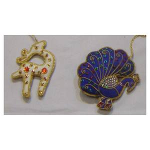 Christmas Hanging Ornament Peacock & Deer Shape For Decoration - Product Image 1