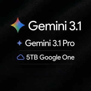 Suscripción Oficial de 12 Meses a Google Gemini 3.1 Pro, 5 TB de Almacenamiento de Google One, Uso Global, Vinculación a Cuenta de Correo Personal - Product Image 1