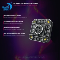 Laser Stroboscopique Mobile Bluemoon 160W avec 16*10W LED RGBW DMX512 pour Discothèques, Théâtres, Location, Éclairage de Fêtes et Bars