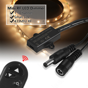 มินิ <span class=keywords><strong>LED</strong></span> หรี่6A DC12-24V ควบคุม3ที่สำคัญ RF 433เมกะเฮิร์ตซ์การควบคุมระยะไกลไร้สายสำหรับ <span class=keywords><strong>LED</strong></span> ซังสีเดียวแสงโคมไฟแถบ - Product Image 2