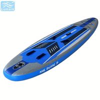 Planche à pagaie gonflable de course avec 2 ailerons droits 335 cm (11 pieds) amovibles pour sports nautiques extérieurs – Lumark Custom (Chine)