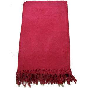 Karmakara PARIJAT HANDICRAFT 100% chal de meditación de lana Borgoña rojo tradicional tibetano monjes bufanda de Yoga Tíbet - Product Image 5