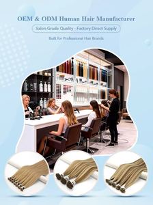 Extensiones de Cabello Humano Remy Ruso <span class=keywords><strong>Virgen</strong></span> de Doble Trama con Queratina Italiana Pre-adherida, Punta Plana Mini y Punta K, Venta al por Mayor 2026 - Product Image 6