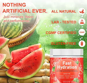 ผงอิเล็กโทรไลต์คุณภาพสูง ช่วยเติมน้ำอย่างรวดเร็ว 158 กรัม สำหรับผู้ใหญ่ รสแตงโม เสริมพลังงาน อาหารเสริมบำรุงสุขภาพ - Product Image 3