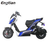 Scooter Eléctrico de 60V con Certificación CE, Motocicleta Eléctrica de 1200W, Scooter Eléctrico Rápido para Adultos con Pedales