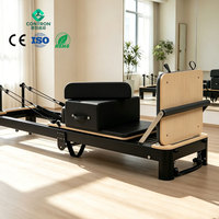 Pilates Reformer avec poulie à roulement de précision, usine certifiée ISO9001 pour clubs de fitness et marques privées
