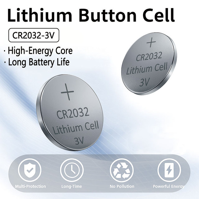 CR2032 3V Lithium Coin Cell Battery 240mAh Retail Blister 5pcs OEM Private Label Bulk Supply CE Certified