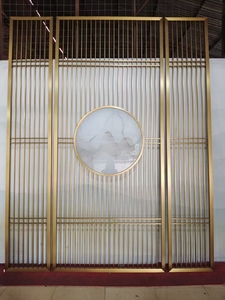 Modern <b>Screen</b> <b>partition</b> With Circular Mountain Art Design For Indoor Decorate - Product Image 5