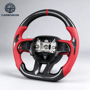 Volante de Fibra de Carbono Forjado para Dodge Charger Challenger Srt8 Ram 2008 2013 2014 2015 2016 2017 2018 2019 Sin Airbag - Product Image 6