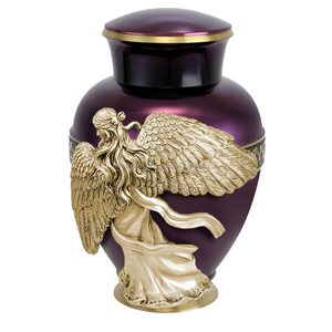 Organiseur d'aile d'ange violet et doré, stand en une robe flottante pour crinière, pour ceintures naturelles - Product Image 2