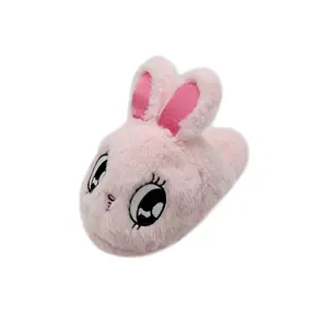 Women's Girl's Soft Slip on Fur Fluffy Plush Animal Bunny Rabbit Design Fuzzy Cute Furry Indoor Footwear House Animal Slippers