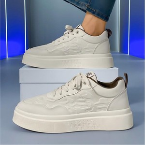 Mocassins de luxe pour hommes, respirants, en maille, rehaussants, style skate, tendance, polyvalents, décontractés, baskets de sport printemps - Product Image 5