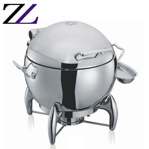 Réchaud à soupe Yufeh <span class=keywords><strong>en</strong></span> acier inoxydable pour cuisine, station à soupe, urne, seau avec couvercle <span class=keywords><strong>en</strong></span> <span class=keywords><strong>verre</strong></span>, support rond, réchaud à soupe - Product Image 4