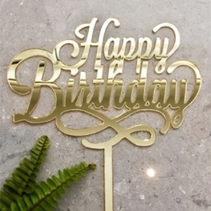 Decorazioni per <span class=keywords><strong>torta</strong></span> di buon compleanno personalizzate in acrilico per la laurea natalizia pasqua Halloween anno nuovo decorazioni per feste forniture - Product Image 2