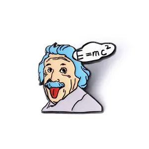 Campus Class Representative Series Einstein Beethoven Marx Celebrity Metal Enamel Badge Brooch Pin