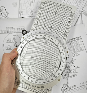 DF E6B-M Suministros de Dibujo Técnico, Reglas, Herramientas de Navegación para Estudiantes, Suministros de Aviación, Herramienta de Guía Gráfica Deslizante para Mapas, Computadora de Vuelo - Product Image 2
