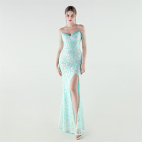 33957 #   Robe de soirée corset en os de poisson ornée de perles lourdes, nouvelle collection 2026