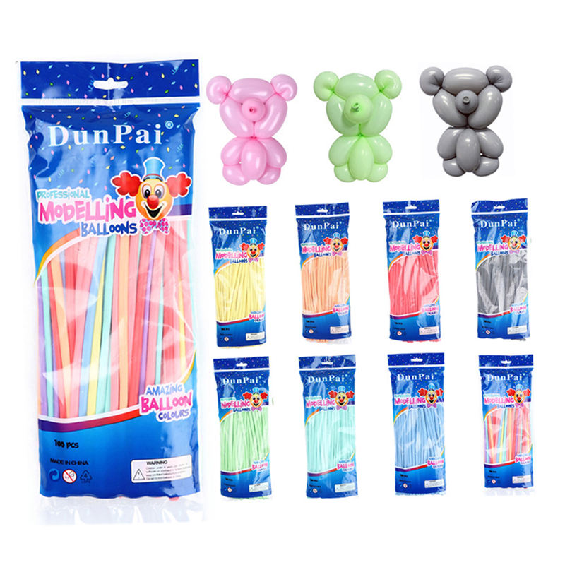 Wholesale Pack of 100 Macaron Pastel Magic Balloons DIY Twisting Balloon 260 Long Halloween Glow Party Balloons and Accessories