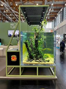 Modern Resin Fish Tanks Square & Cylindrical <b>Aquariums</b> with Water Pumps LED <b>Lights</b> & Decorative Accessories Box Packed - Product Image 2