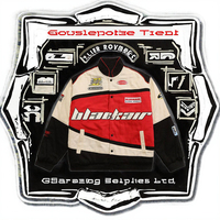 Chaqueta de Motociclista de Cuero PU Casual de Alta Calidad, Diseño Personalizado, Cuello Alto, Parche Bordado, Botones, Impermeable, para Hombre