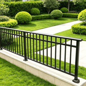 Clôture en aluminium imperméable de 8 pieds pour la sécurité de la maison, clôture de jardin, portail de sécurité moderne en alliage d'aluminium - Product Image 6