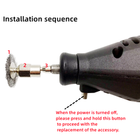 Mini-fraiseuse rotative combinée 161 - Modèle à vitesse variable - Outils électriques DIY pour percer et polir