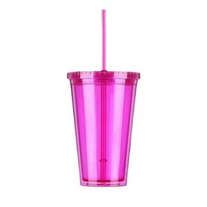 Gobelet à eau réutilisable à couvercle plat avec revêtement transparent à double paroi, portable et anti-corrosion, adapté aux aliments - Product Image 4