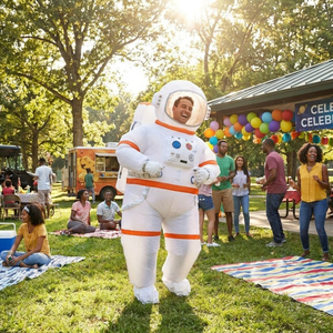 Disfraz Inflable de Astronauta para Fiesta de Halloween, Carnaval, Actuación en Escenario - Product Image 5