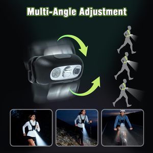 Gilet réfléchissant à détection gestuelle avec poche 360 ° Sangle réfléchissante avec plusieurs modes d'éclairage pour les promenades nocturnes - Product Image 4