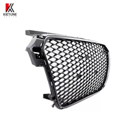 Grille de pare-chocs avant en nid d'abeille RS1 pour au-di A1 8X accessoires de gril de voiture en maille de plastique noir brillant mise à niveau 2013 2014 2015