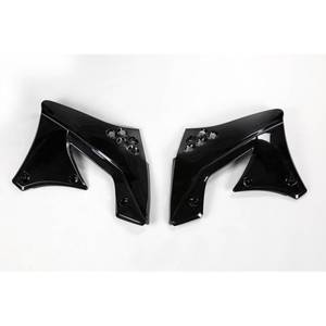 Radiatore moto in alluminio per Kawasaki KXF 250 2009-2011 modelli colore nero - Product Image 1