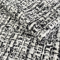 Nouveau tissu bouclé en polyester italien de luxe rose et bleu brillant pour vêtements, manteaux et sacs