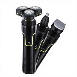 เครื่องโกนหนวดไฟฟ้ากันน้ำ IPX7 สำหรับผู้ชาย หัวโกนแม่เหล็กแบบลอยตัว โกนได้อย่างนุ่มนวล ชาร์จซ้ำได้ เครื่องโกนหนวด 3-in-1 RV - Product Image 1