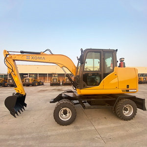 Good Quality Excavators ELORRY EL90 Mini Hydraulic 0.3m3 Cubic Meter ECE EPA Wheel Excavator on Sale - Product Image 2