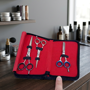 Ciseaux de barbier professionnels en acier inoxydable 440C, logo personnalisé, style durable, articles de coiffure haute performance, livraison rapide - Product Image 6