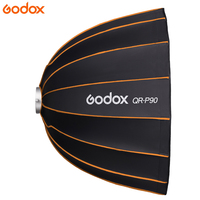 Godox Softbox QR-P90 90CM Softbox parabolique profond à dégagement rapide pour éclairage vidéo Monture Bowens Flash de studio