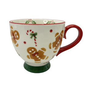Tasse à café et à thé en céramique de style européen de 10 oz avec un motif de fleurs mignon en porcelaine pour les cadeaux d'affaires ou Noël - Product Image 5