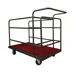 Industrial Platform Truck, Heavy Duty Folding Flatbed Hand <b>Cart</b>, Dolly with 360 Degree Swivel <b>Wheels</b> for Warehouse, Workshop - Product Image 2