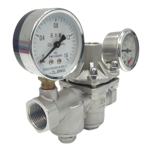 Válvula reguladora de sistema de calefacción de medidor de calibre NPT/BSPT hembra de acero inoxidable, válvula reductora de presión de agua de potencia Manual - Product Image 1