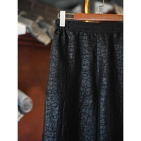 Vêtements originaux pour femmes, style chinois, pantalon large à jambes droites en soie Xiangyun Sha, décontracté, haut de gamme, noir, 5935