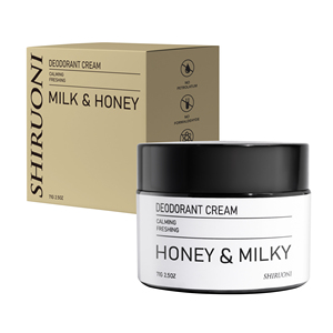 <span class=keywords><strong>Desodorante</strong></span> de <span class=keywords><strong>crema</strong></span> de vetiver de sándalo de miel de leche natural sin aluminio OEM para mujeres y hombres - Product Image 2