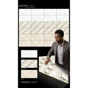 Azulejos de Porcelana Super Brillantes de 300x600mm, Azulejos de Cerámica Glaseados Digitales de 12x24 para Uso en Exteriores y Baños, Precio de Azulejos de Cerámica para Pared - Product Image 1
