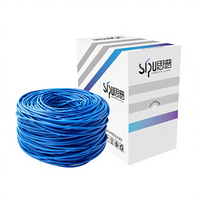Cable Ethernet Cat6 de Grado Profesional SIPU, Revestimiento de PVC, Control de Calidad Estricto, 305 m de Longitud, el Más Vendido para Internet y Computadoras