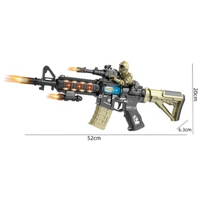 <span class=keywords><strong>Jouet</strong></span> de pistolet pour enfants de haute qualité B/O M416 avec fonction sonore, lumineuse et vibrante, conforme aux normes du marché mondial, matériaux sûrs - Product Image 3